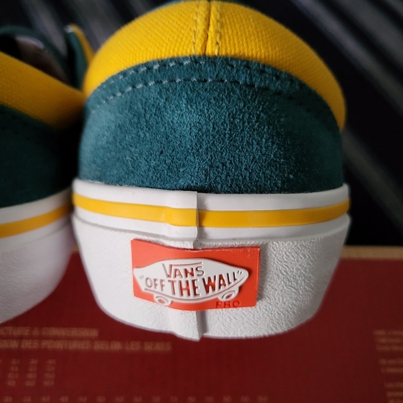 Vans Era Pro Prime Colorblock Women 9 Skate Shoe Yellow Blue VNOA347LOV1… - Picture 7 of 8